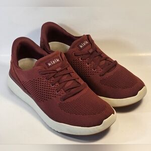 Kizik Women's Size 8.5 Lima Hands Free Burgandy Red Mesh Slip On Shoes Sneakers